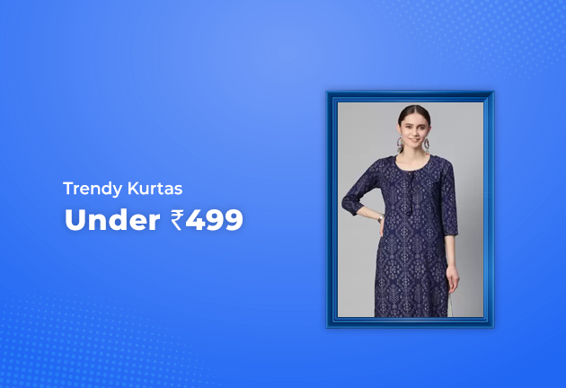 Trendy Kurtas Under Rs 499