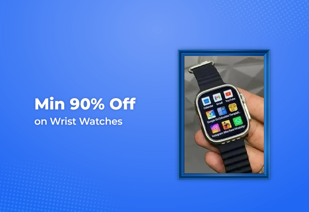 Min 90% Off on Wrist Watches