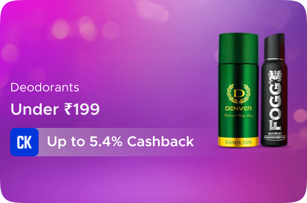 Myntra: Deodrants Under Rs 199 + Up to 5.4% Cashback
