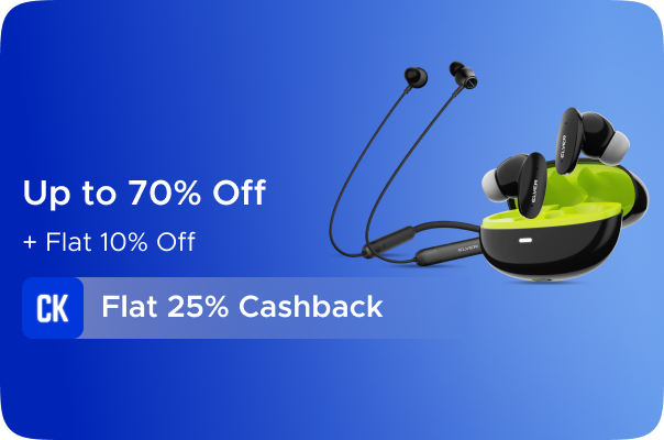 Elver: Upto 70% Off + Flat 10% Off + Flat 25% CashKaro Cashback on all Elver orders