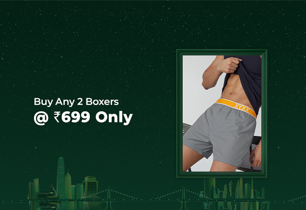 Any 2 Boxers @ Rs 699 Only