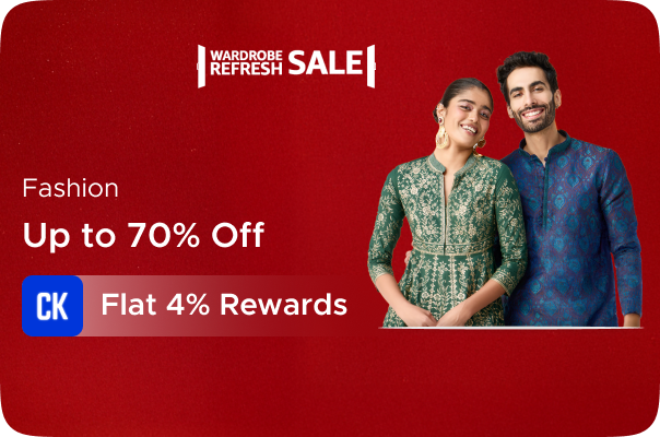 Amazon: Up to 70% Off on Fashion + Flat 4% Rewards