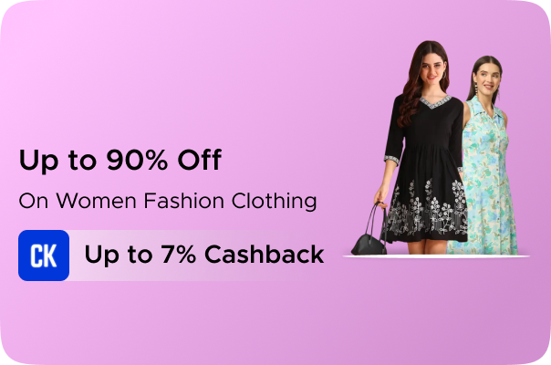 Flipkart: Upto 90% Off on Women Fashion Clothing + Upto 7% CashKaro Cashback