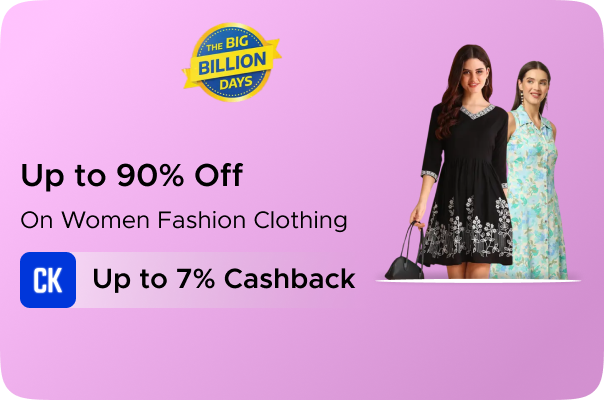 Flipkart: Upto 90% Off on Women Fashion Clothing + U