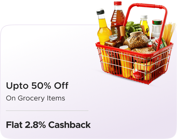 Flipkart: Upto 50% Off on Grocery Items + Upto 2.80%