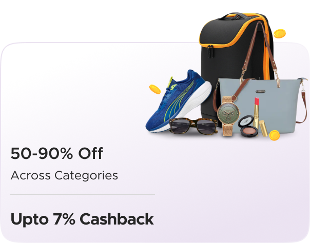 Flipkart : 50-90% Off Across Categories + Upto 7% Ca
