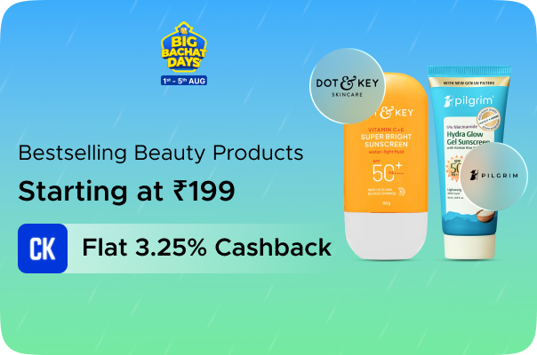 Bestselling Beauty Products Starting at Rs 199 + Flat 3.25%Cashback
