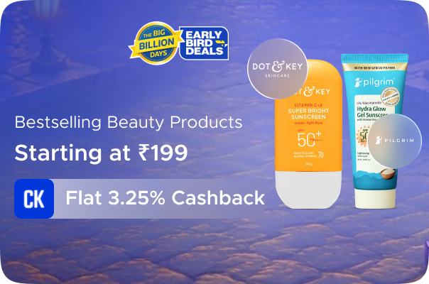 Bestselling Beauty Products Starting at Rs 199 + Flat 3.25%Cashback
