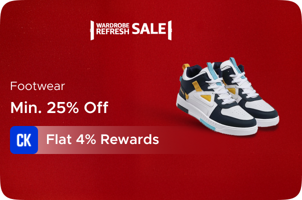 Amazon: Minimum 25% Off on Footwear + Flat 4% Rewards