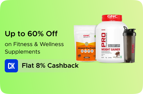 Upto 60% OFF on Fitness & Wellness Supplements