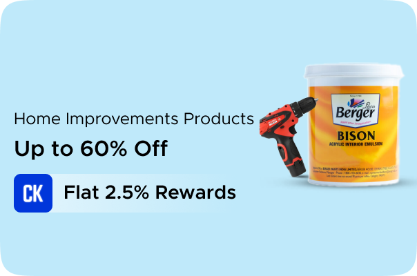 Amazon: Upto 60% Off on Home Improvements Products + Flat 2.5% Rewards