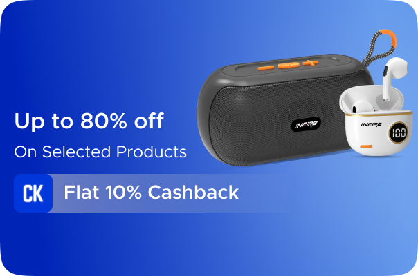 InFire: Upto 80% Off On Selected Products + Flat 10% CashKaro Cashback on all InFire Orders