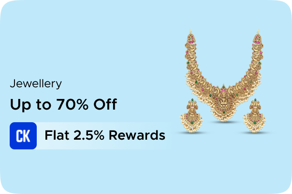 Amazon: Up to 70% off on Jewellery + Flat 2.5% Rewards