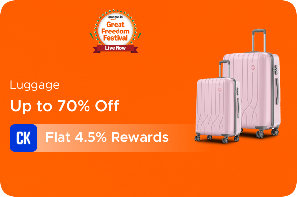 Amazon: Upto 70% Off on Luggages + Flat 4.5% Rewards
