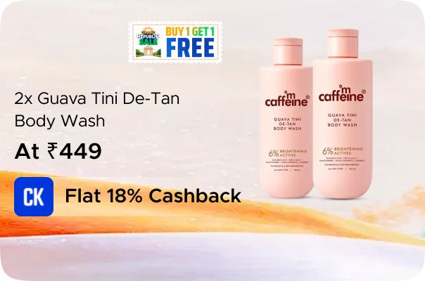 mCaffeine: Buy 2 X Guava Tini De-Tan Body Wash - 300