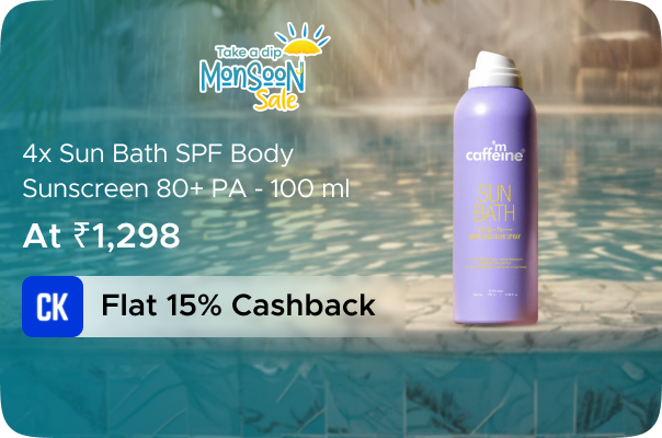 mCaffeine: Buy 4 X Sun Bath SPF Body Sunscreen 80+ P