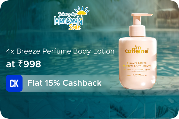 mCaffeine: Buy 4 X Breeze Perfume Body Lotion at Rs.