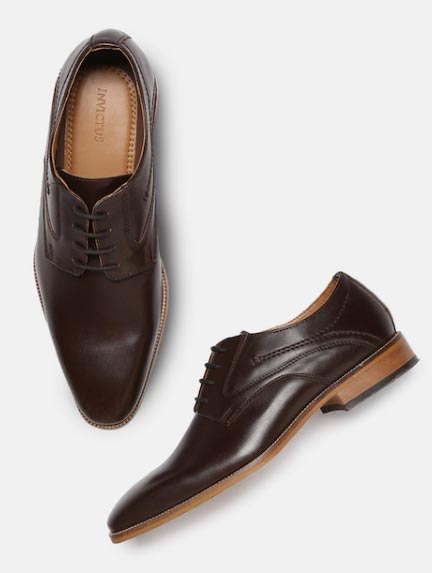 INVICTUS Men Brown Formal Oxford Shoes INVICTUS Men Brown Formal Oxford Shoes