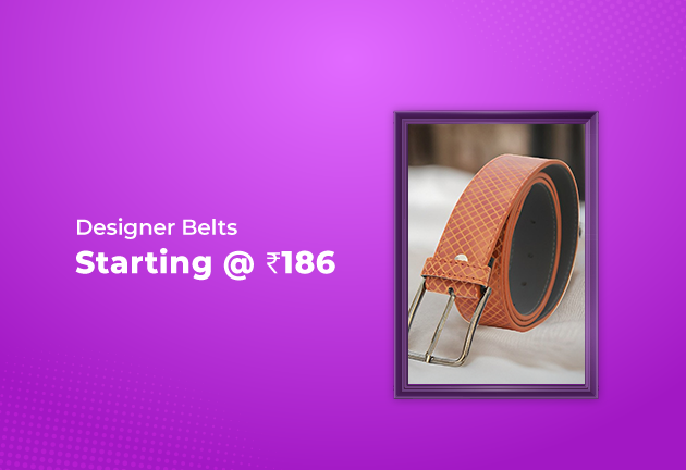 Designer Belts Starting @ Rs 186