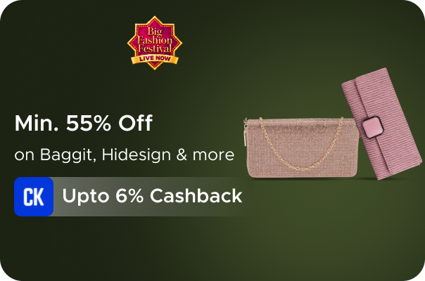 Min 55% Off on Baggit, Hidesign & more