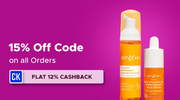 Dot and Key: Earn Flat 12% CashKaro Cashback on all Orders