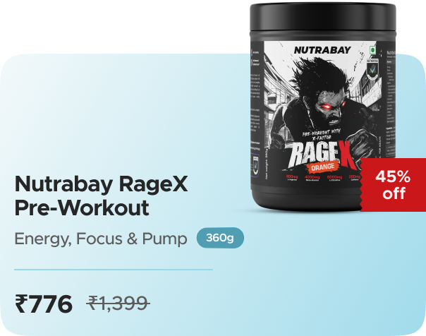 Nutrabay Nutrabay RageX Pre-Workout | L-Citrullin — effective ₹776 (was ₹1399)