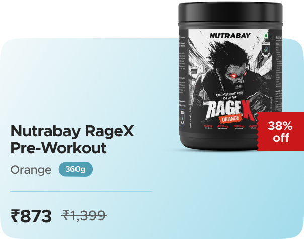 Nutrabay Nutrabay RageX Pre-Workout | L-Citrullin — effective ₹873 (was ₹1399)