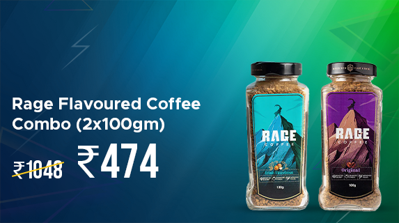 BuyKaro: Buy Rage Instant Coffee Combo (Pack of 2) 100gm each worth Rs 1048 worth Rs 474