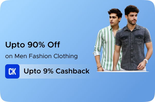 Shopsy: Upto 90% Off on Men Fashion Clothing + Upto 9% CashKaro Cashback
