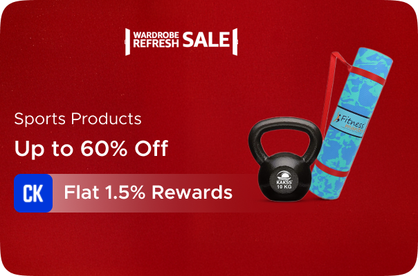 Amazon: Upto 60% Off on Sports Products + Flat 1.5% Rewards