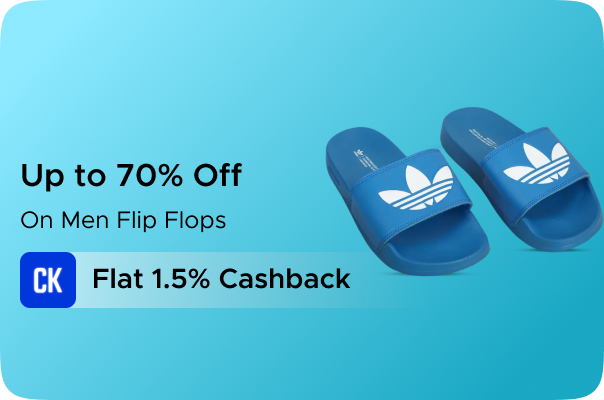 Superkicks: Upto 70% Off on Men Flip Flops + Flat 1.50% CashKaro Cashback