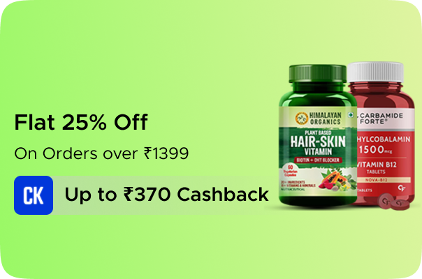Truemeds : Flat 25% Off on Orders over ?1399 (New Users Only) + Upto RS.370 CashKaro Cashback on all Truemeds orders over Rs.1000