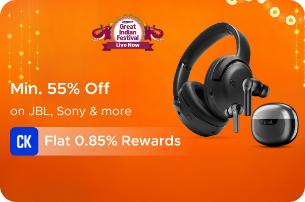 Amazon: Minimum 55% Off on JBL, Sony & more + Flat 0.85% Rewards