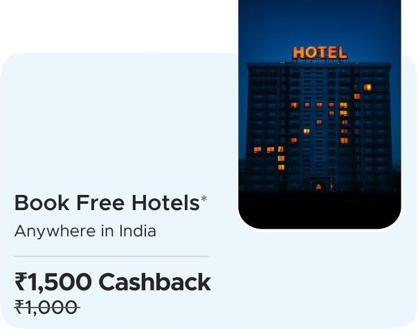 Indigo:Book Free* Hotel anywhere in India