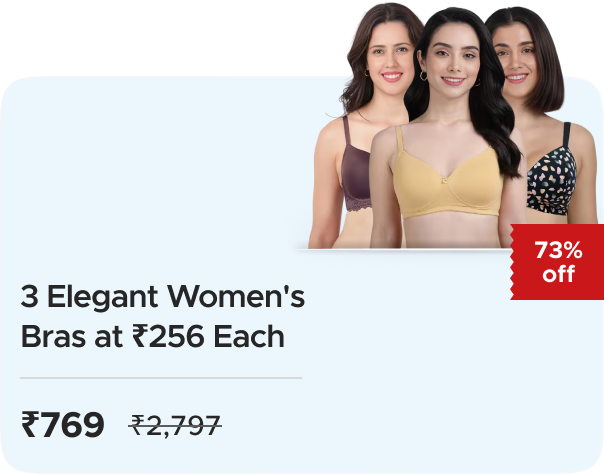 Shyaway: Buy 3 Elegant Women's Bras at ₹256 Each