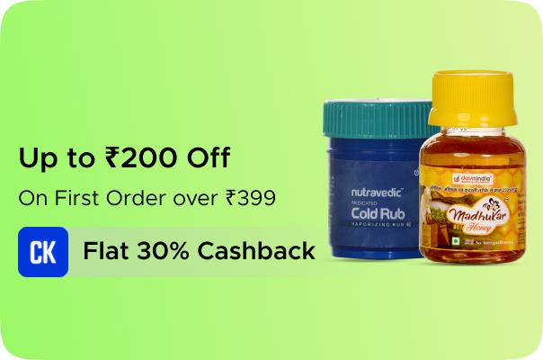 Davaindia: Up to ₹200 Off on first order over ₹399 + Flat 30% CashKaro Cashback