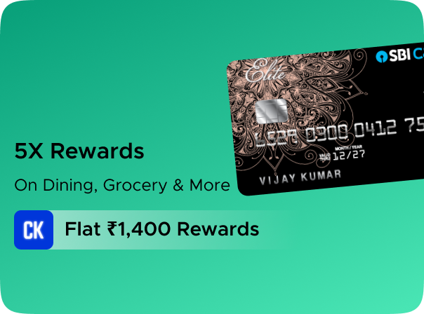 SBI: Earn Flat Rs 1400 CashKaro Rewards on SBI Elite Credit Card Activation