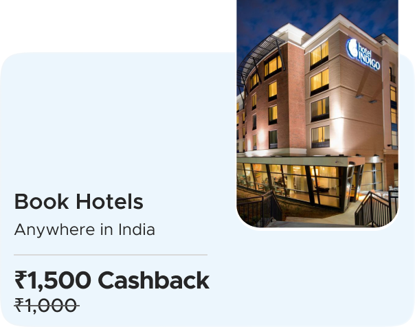 Indigo Hotels: Flat Rs 1500 CashKaro Cashback on Hotel Bookings