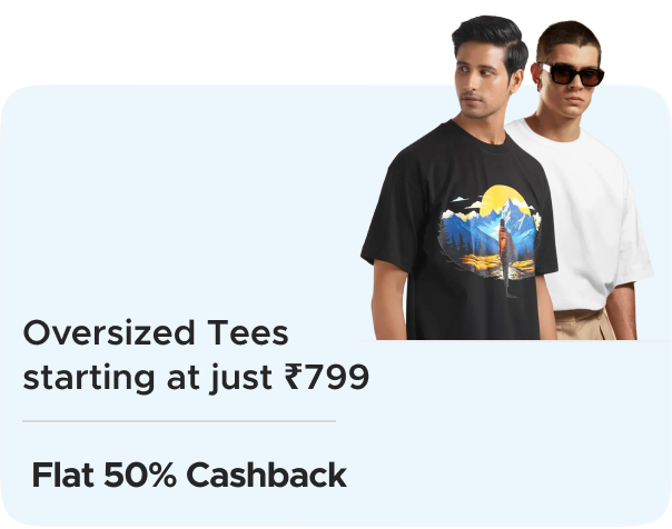 Ceazur: Grab Oversized Tees Starting at just ₹799 + Flat 50% CashKaro Cashback