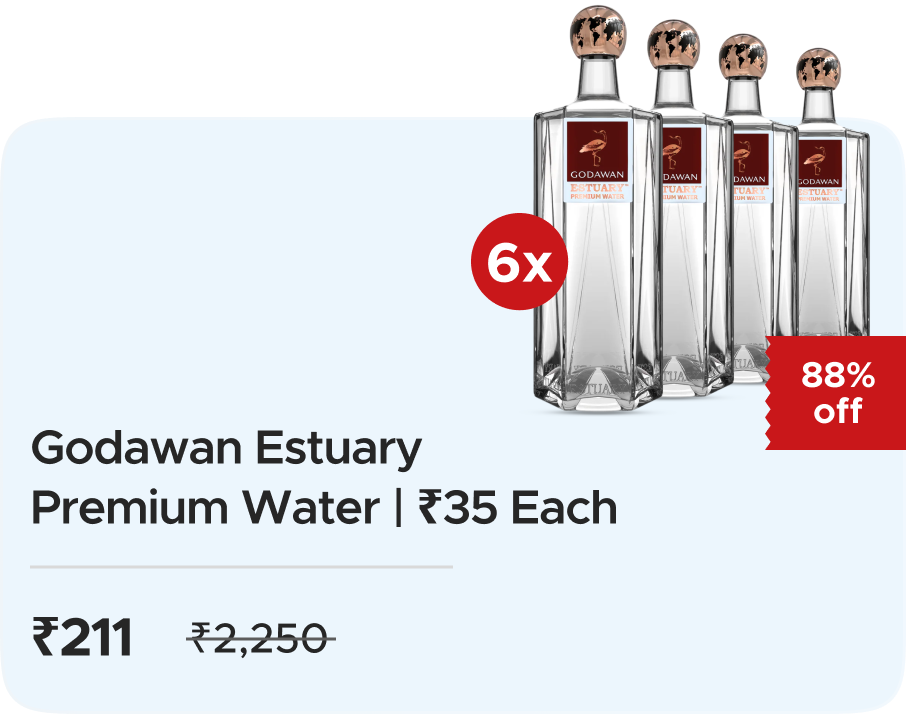 Estuary World: Buy 6 Godawan Estuary Premium Water at Rs 35 Each
