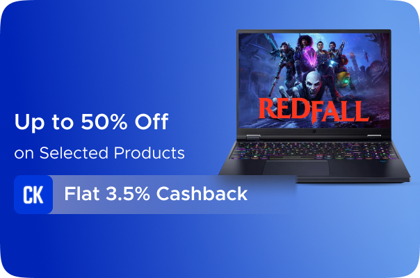 Acer: Upto 50% Off On Selected Products +Flat 3.5% CashKaro Cashback on all Acer Orders Rs4500