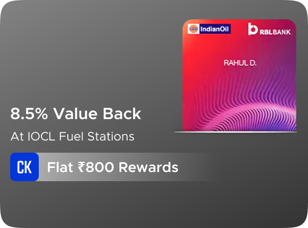 RBL: Earn Flat Rs 800 CashKaro Rewards on RBL Indian Oil Xtra Credit Card Activation