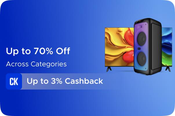 Croma: Upto 70% Off Across Categories + Upto 3% CashKaro Cashback on all Croma orders