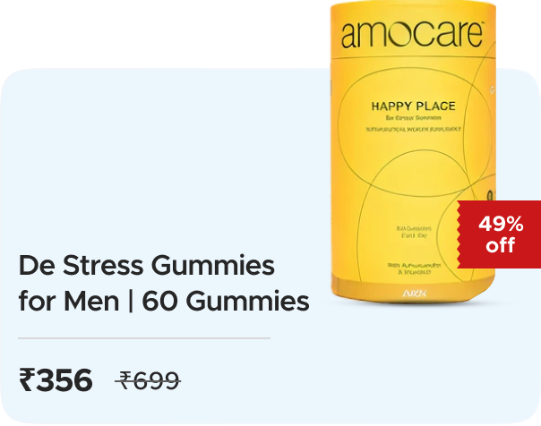 Amocare: Buy De-Stress Gummies for Men with Ashwagan