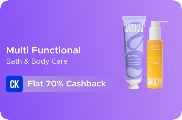 Baboski: Multi Functional Bath and Body Care + Flat 70% CashKaro Cashback