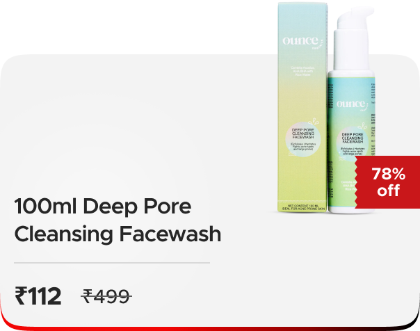 Ounce Organics: Buy Deep Pore Cleansing Face Wash worth ₹499 at Just ₹112