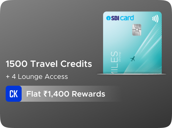 SBI: Earn Flat Rs 1400 CashKaro Rewards on SBI Miles Credit Card Activation