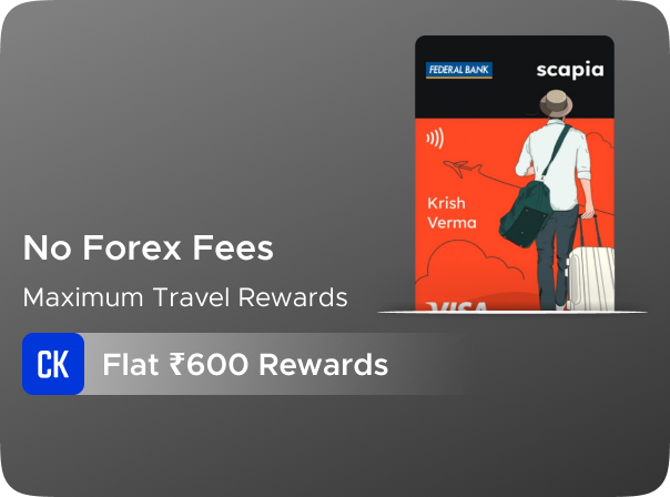 Federal Bank: Flat Rs 600 CashKaro Rewards on Credit Card Activation
