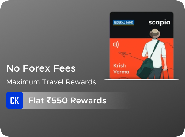Federal Bank: Flat Rs 550 CashKaro Rewards on Credit Card Activation
