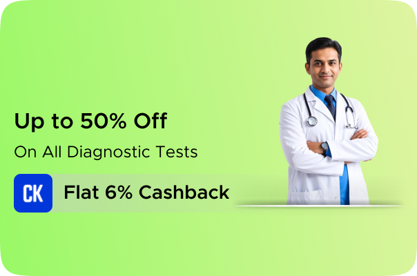 Up to 50 Off on all Diagnostic Tests + Flat 6% CashKaro Cashback on all Redcliffe Labs orders